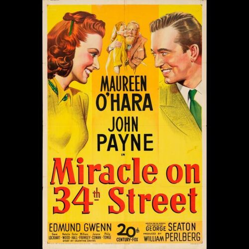 286. One Sheet (27" x 41"); Fine+ Folded ### MIRACLE ON 34TH STREET (1947)
