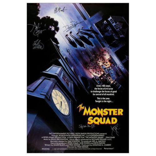 291. Key Cast-Autographed Australian One Sheet (27" x 40") Signed by Andre Gower, Stephen Mach and 5 more! (See online catalog for photos of signing); Very Fine+ Rolled ### THE MONSTER SQUAD (1987)