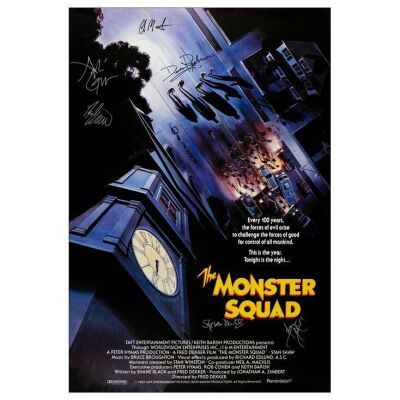 291. Key Cast-Autographed Australian One Sheet (27" x 40") Signed by Andre Gower, Stephen Mach and 5 more! (See online catalog for photos of signing); Very Fine+ Rolled ### THE MONSTER SQUAD (1987)