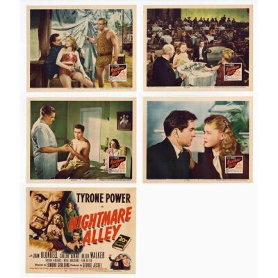 308. Title Lobby Card and Lobby Cards (4) (11" x 14"); Very Fine ### NIGHTMARE ALLEY (1947)