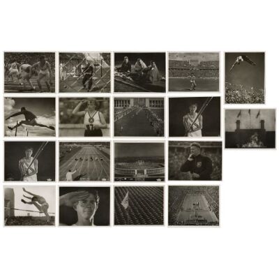 309. Vintage Original German B&W Double-Weight Silver Gelatin Glossy Photographs (19) (9.25" x 11.75"); Country-of-Origin; Very Fine+ ### OLYMPIA (1938)