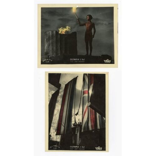 310. Vintage Original German Color Transparencies (2) (9" x 11.5"); Country-of-Origin; Very Fine+ ### OLYMPIA (1938)