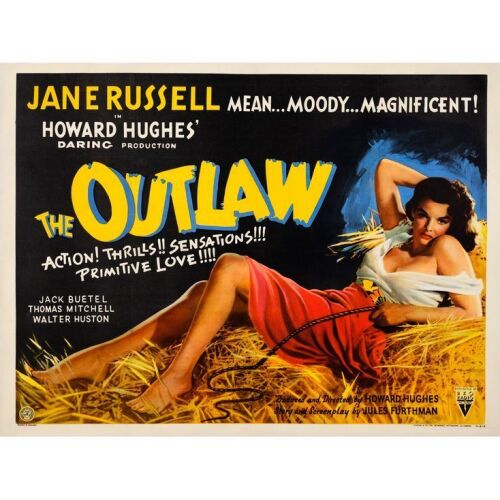 316. British Quad (40" x 30"); Very Fine+ on Linen ### THE OUTLAW (1946)
