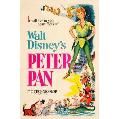 323. One Sheet (27" x 41"); Fine on Linen ### PETER PAN (1953)