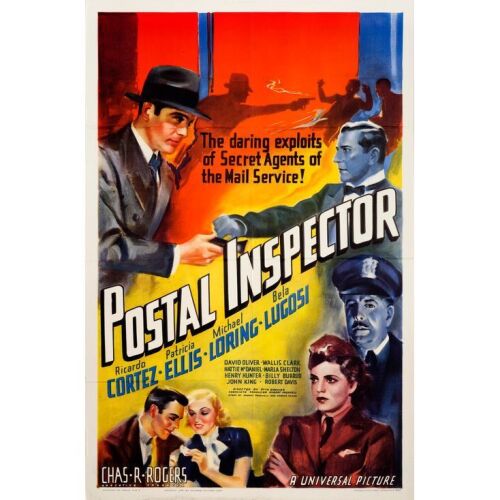 334. One Sheet (27" x 41"); Near Mint Folded ### POSTAL INSPECTOR (1936)