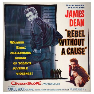 344. Six Sheet (79" x 81"); Very Fine- on Linen ### REBEL WITHOUT A CAUSE (1955)
