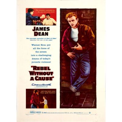 345. One Sheet (27" x 41"); Very Fine Folded ### REBEL WITHOUT A CAUSE (1955)