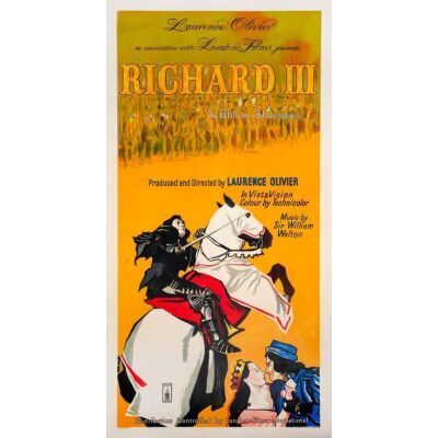 350. British Three Sheet (40" x 79"); Country-of-Origin; Fine+ on Linen ### RICHARD III (1955)