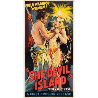 372. Three Sheet (41" x 79"); Stone Lithograph; Very Fine- on Linen ### SHE-DEVIL ISLAND (1936)