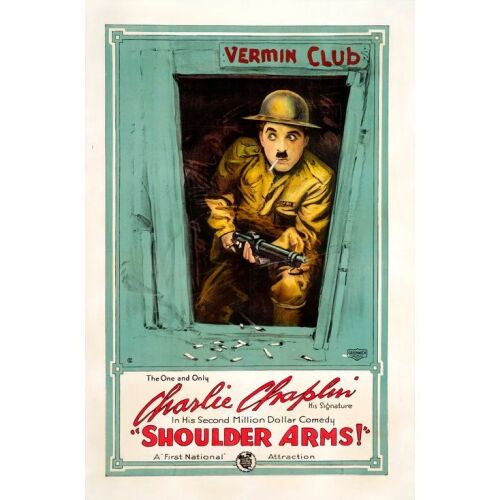 373. One Sheet (27" x 41"); Stone Lithograph; Fine on Linen ### SHOULDER ARMS (1918)