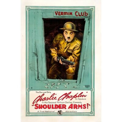 373. One Sheet (27" x 41"); Stone Lithograph; Fine on Linen ### SHOULDER ARMS (1918)