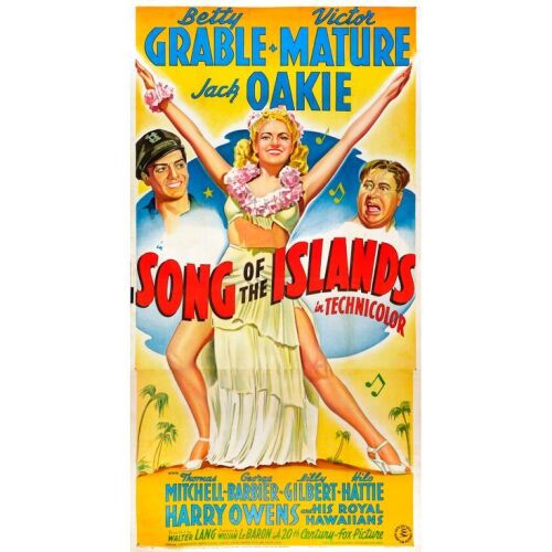 380. Three Sheet (41" x 79"); Style B, Stone Lithograph; Fine- on Linen ### SONG OF THE ISLANDS (1942)