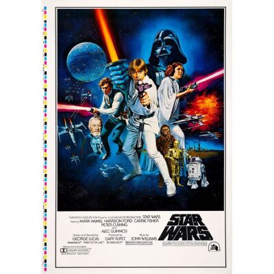 385. Printer's Proof One Sheet (28" x 41") From the CineMasterpieces Archive; Style C; Near Mint on Linen ### STAR WARS: A NEW HOPE (1977)