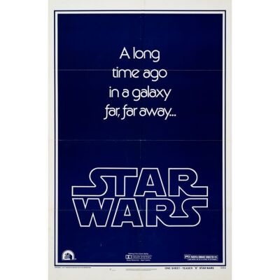 392. One Sheet (27" x 41"); Teaser Style B; Very Fine- Folded ### STAR WARS: A NEW HOPE (1977)