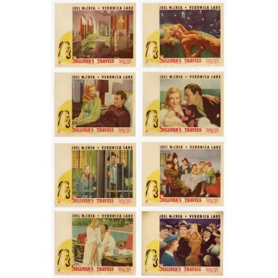 407. Lobby Card Set (8) (11" x 14"); Fine+ ### SULLIVAN'S TRAVELS (1941)