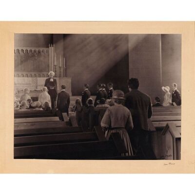 409. Photographer-Signed Oversized B&W Photograph Mounted to Exhibition Paper (18" x 15") Signed twice by John Miehle; Fine+ ### SUNRISE (1927)