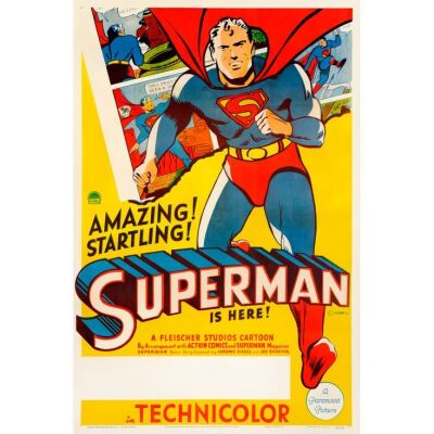 411. Stock One Sheet (27" x 41"); Very Fine- on Linen ### SUPERMAN (1941)