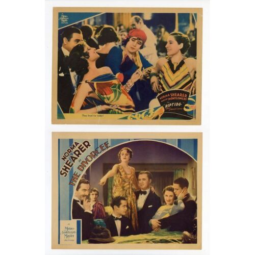 425. Lobby Cards (2) (11" x 14"); Fine+ ### THE DIVORCEE (1930 & 1934)
