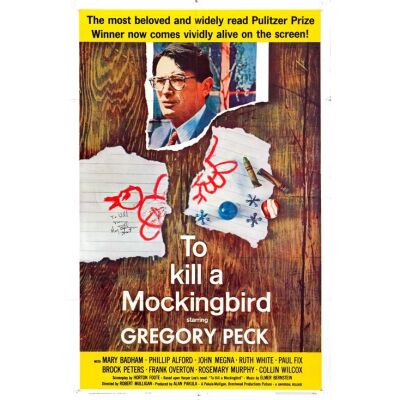 438. Cast-Autographed One Sheet (27" x 41") Signed by Mary Badham (JSA COA); Fine+ Folded ### TO KILL A MOCKINGBIRD (1962)