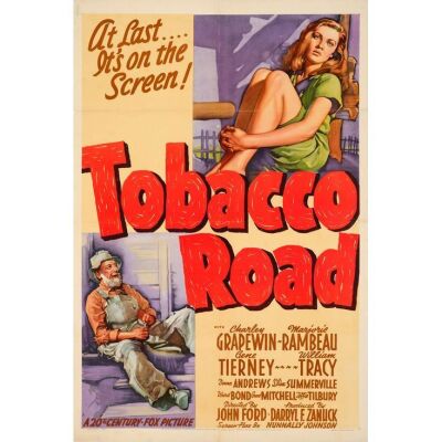 439. One Sheet (27" x 41"); Style A; Fine+ on Linen ### TOBACCO ROAD (1941)