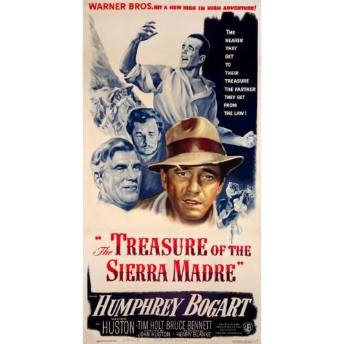 442. Three Sheet (41" x 79"); Fine+ on Linen ### THE TREASURE OF THE SIERRA MADRE (1948)