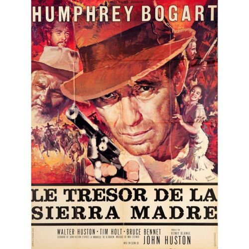 445. French Grande (46" x 61"); Very Fine Folded ### THE TREASURE OF THE SIERRA MADRE (R-1960s)