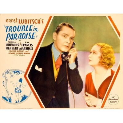 446. Lobby Card (11" x 14"); Very Fine+ ### TROUBLE IN PARADISE (1932)