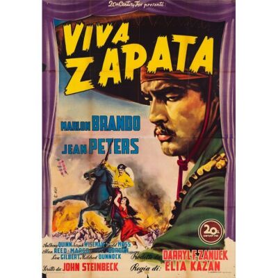 455. Full-Bleed Italian Two Fogli (51" x 71.5"); Fine Folded ### VIVA ZAPATA! (1952)