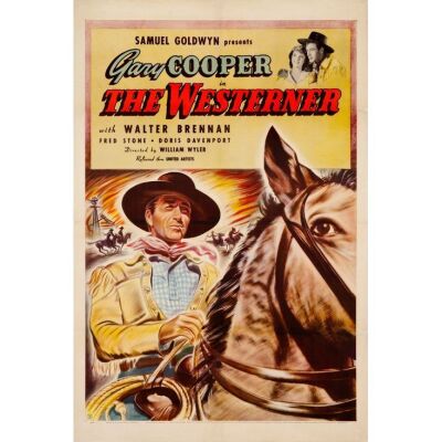 458. One Sheet (27" x 41"); Very Fine- on Linen ### THE WESTERNER (1940)