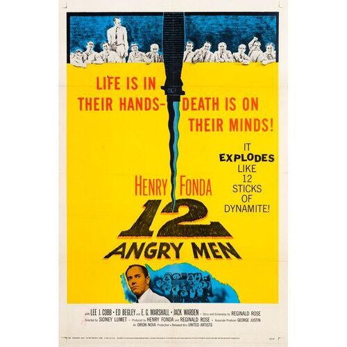 472. One Sheet (27" x 41"); Fine+ Folded ### 12 ANGRY MEN (1957)