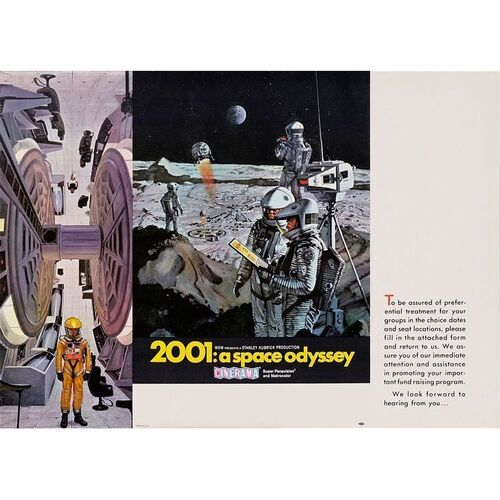 475. Cinerama Ticket Order Form (12.5" x 9"); Double-Sided; Very Fine+ ### 2001: A SPACE ODYSSEY (1968)