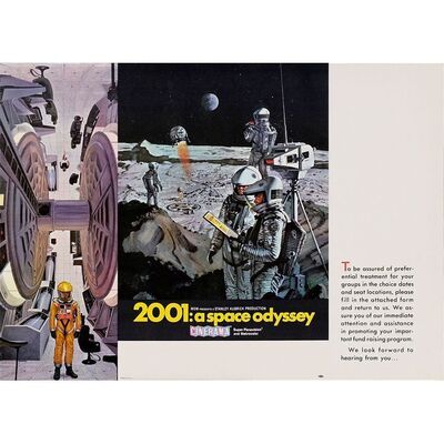 475. Cinerama Ticket Order Form (12.5" x 9"); Double-Sided; Very Fine+ ### 2001: A SPACE ODYSSEY (1968)