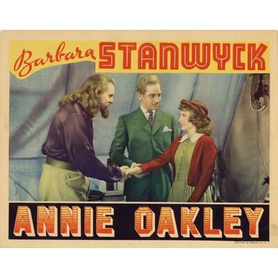 487. Lobby Card (11" x 14"); Fine- ### ANNIE OAKLEY (1935)