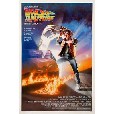 493. One Sheet (27" x 41"); Very Fine- on Linen ### BACK TO THE FUTURE (1985)
