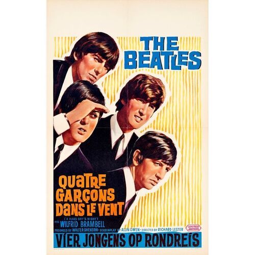 501. Belgian Poster (16" x 25.25"); Near Mint Folded ### BEATLES: A HARD DAY'S NIGHT (1964)