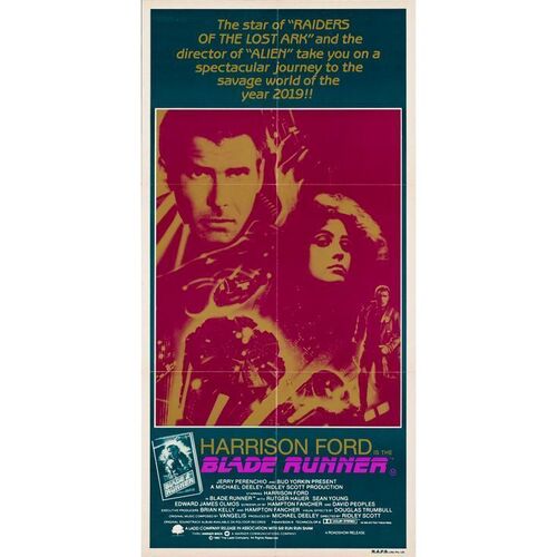 509. Australian Daybill (13" x 26.75"); Very Fine+ Folded ### BLADE RUNNER (1982)