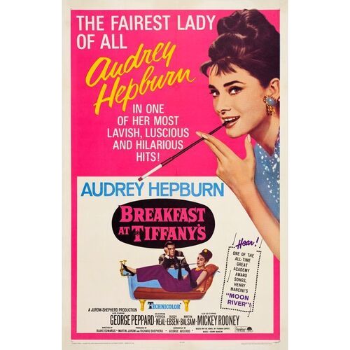 521. One Sheet (27" x 41"); Very Fine- on Linen ### BREAKFAST AT TIFFANY'S (R-1965)