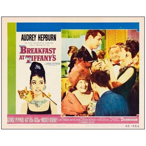 523. Lobby Card (11" x 14"); Very Fine- ### BREAKFAST AT TIFFANY'S (1961)