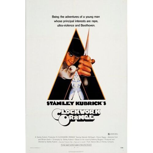 538. One Sheet (27" x 41"); X-Rated Release; Very Fine+ Folded ### A CLOCKWORK ORANGE (1971)