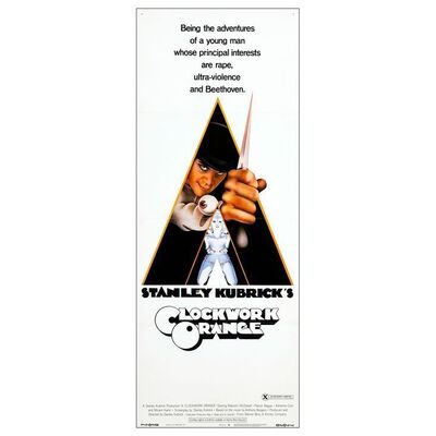 539. Insert (14" x 36"); X-Rated Release; Very Fine+ Folded ### A CLOCKWORK ORANGE (1971)