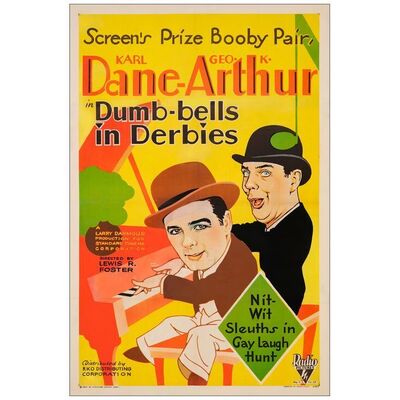 571. One Sheet (27" x 41"); Fine+ on Linen ### DUMB-BELLS IN DERBIES (1930)