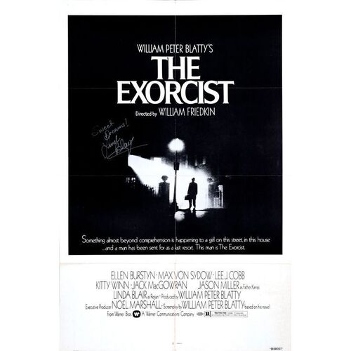 591. Cast-Autographed One Sheet (27" x 41") Signed by Linda Blair (JSA COA); Very Fine+ Folded ### THE EXORCIST (1973)