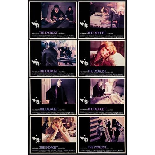 593. Cast-Autographed Lobby Card Set (8) (11" x 14") Signed by Linda Blair (card #8) (JSA COA); Very Fine+ ### THE EXORCIST (1973)