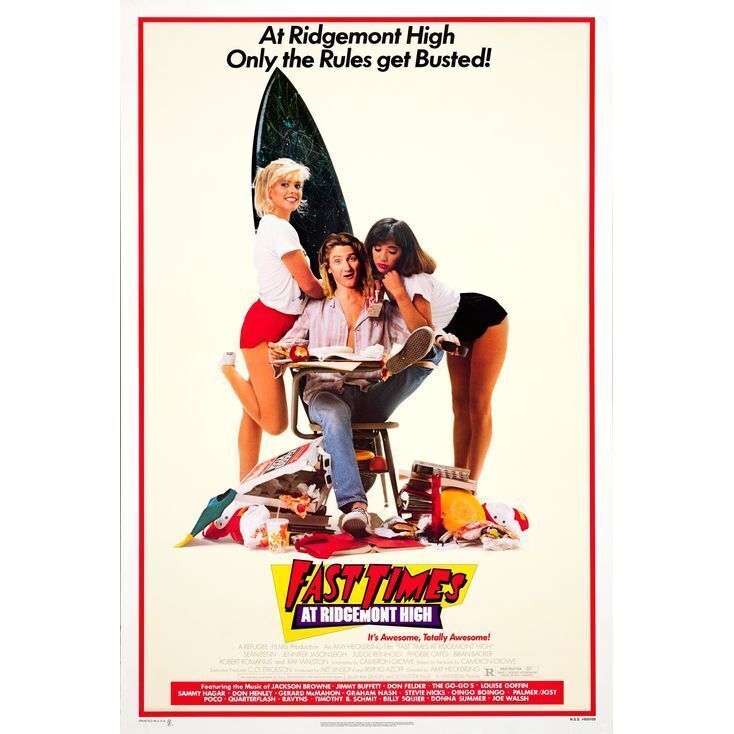 596. One Sheet (27 x 41 ); Very Fine Rolled ### FAST TIMES AT RIDGEMONT ...