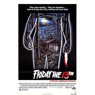 606. One Sheet (27" x 41"); Fine+ Folded ### FRIDAY THE 13TH (1980)