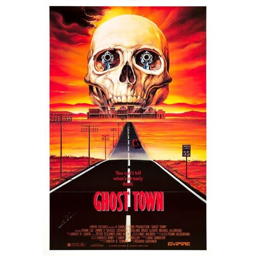 612. Crew-Autographed One Sheet (27" x 41") Signed by Executive Producer Charles Band (JSA COA); Very Fine+ Folded ### GHOST TOWN (1988)