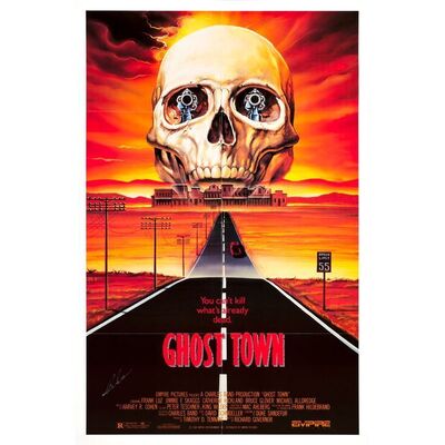 612. Crew-Autographed One Sheet (27" x 41") Signed by Executive Producer Charles Band (JSA COA); Very Fine+ Folded ### GHOST TOWN (1988)