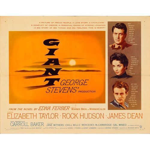 614. Half Sheet (22" x 28"); Fine+ Folded ### GIANT (1956)