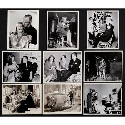 615. Vintage Original 8" x 10" B&W Silver Gelatin Single-Weight Glossy Photographs (9) (8" x 10"); Very Fine- ### GILDA (1946)