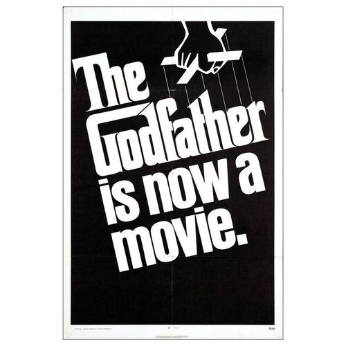 618. One Sheet (27" x 41"); Teaser; Very Fine Folded ### THE GODFATHER (1972)